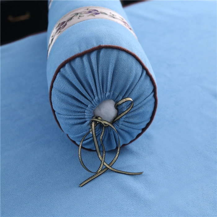 91家纺网 家纺一手货源 找家纺 不打烊家纺 2021新款美容床罩四件套国色天香B款蓝色