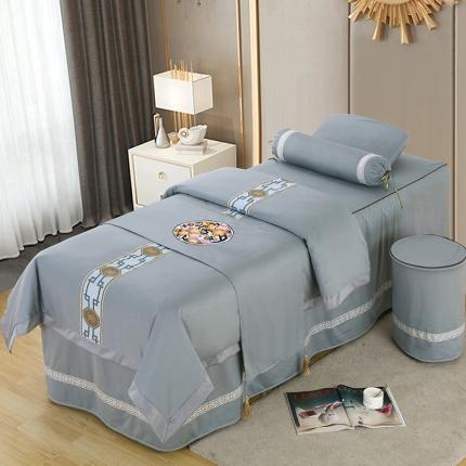 91家纺网 家纺一手货源 找家纺 不打烊美容床罩荷兰尼清仓特价款 卖完下架--时尚之约系列 时尚之约灰色