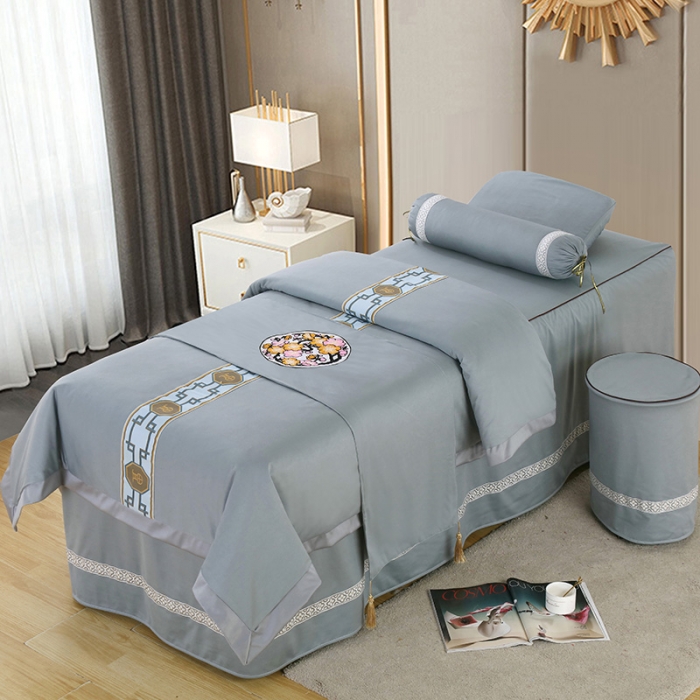 91家纺网 家纺一手货源 找家纺 不打烊美容床罩荷兰尼清仓特价款 卖完下架--时尚之约系列 时尚之约灰色