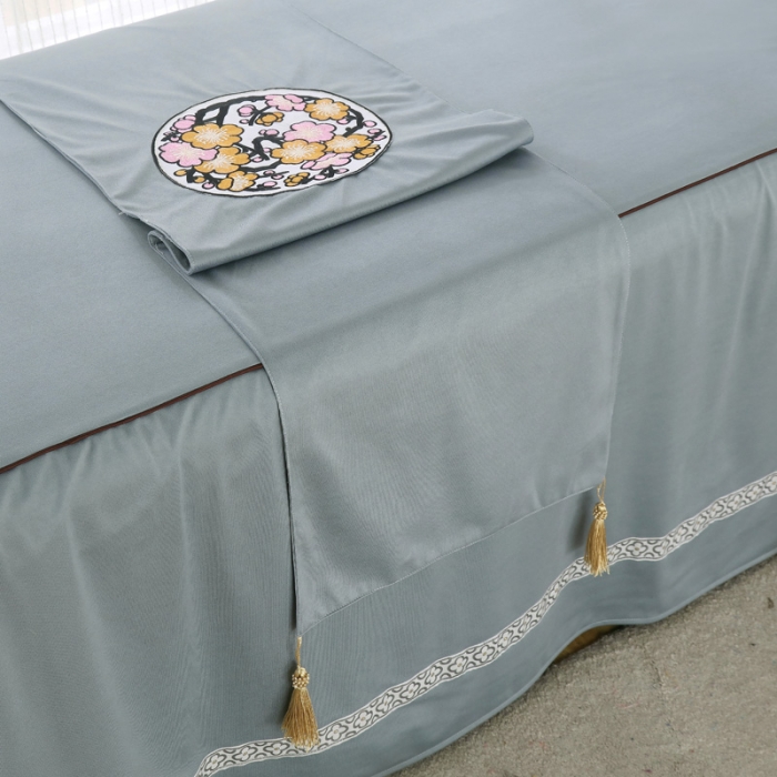 91家纺网 家纺一手货源 找家纺 不打烊美容床罩荷兰尼清仓特价款 卖完下架--时尚之约系列 时尚之约灰色