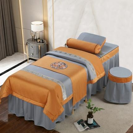 不打烊家纺  (原春恩家纺)2025新款美容床罩四件套洛丽塔系列 洛丽塔绅士灰