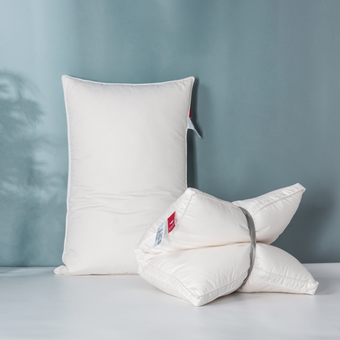 91家纺网 家纺一手货源 找家纺 星芯合家纺 2024新款80仙护盾羽绒枕立体枕