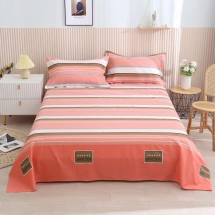 91家纺网 家纺一手货源 找家纺 圣锦 全棉单床单 可比克-粉