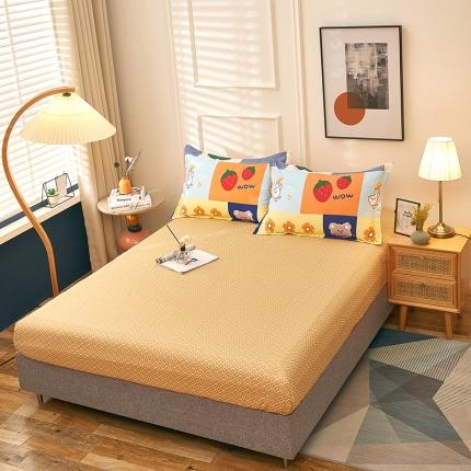 91家纺网 家纺一手货源 找家纺 衿成家纺 2025新款13070全棉单床笠 草莓乐园