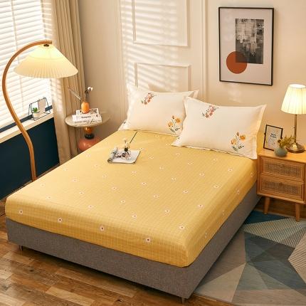 91家纺网 家纺一手货源 找家纺 衿成家纺 2025新款13070全棉单床笠 芳草天空