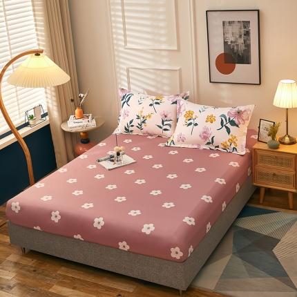 91家纺网 家纺一手货源 找家纺 衿成家纺 2025新款13070全棉单床笠 花房迷香