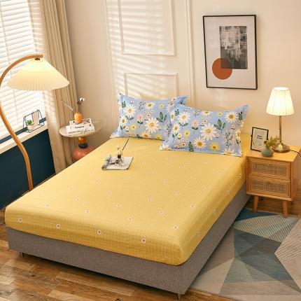 91家纺网 家纺一手货源 找家纺 衿成家纺 2025新款13070全棉单床笠 浪漫花语