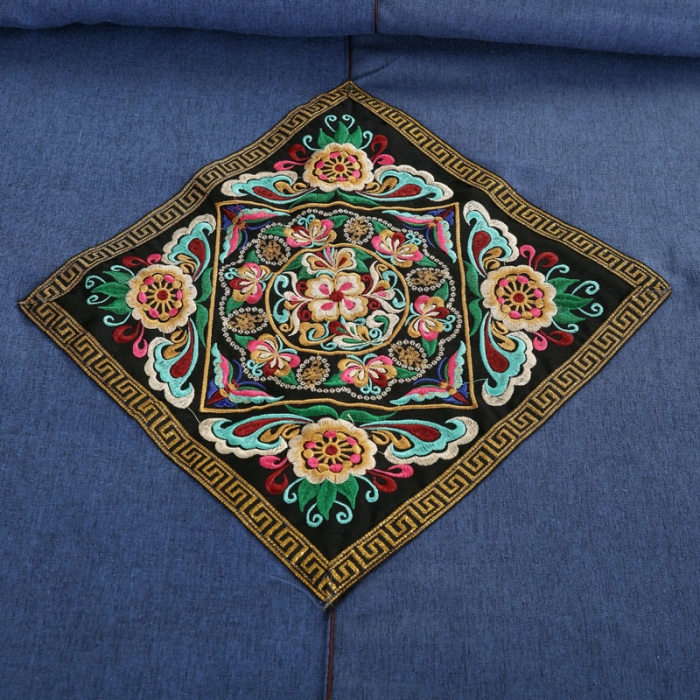 91家纺网 家纺一手货源 找家纺 不打烊家纺2025新款美容床罩四件套两情相悦系列B款 蓝色