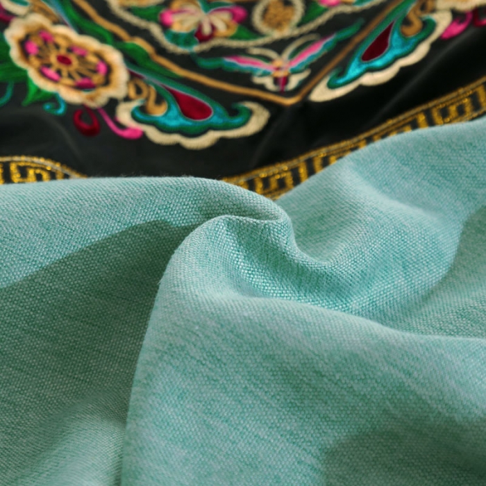 91家纺网 家纺一手货源 找家纺 不打烊家纺2025新款美容床罩四件套两情相悦系列B款绿色