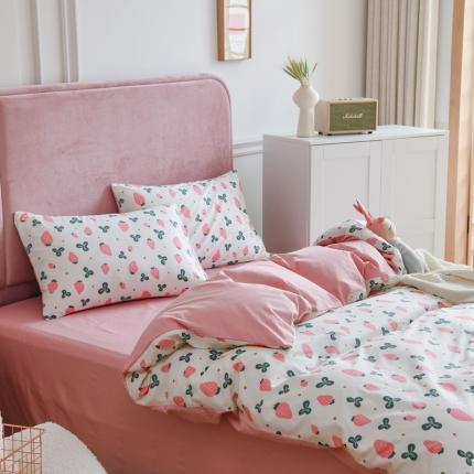 91家纺网 家纺一手货源 找家纺 捌月花颜系列全棉四件套 梨泰院