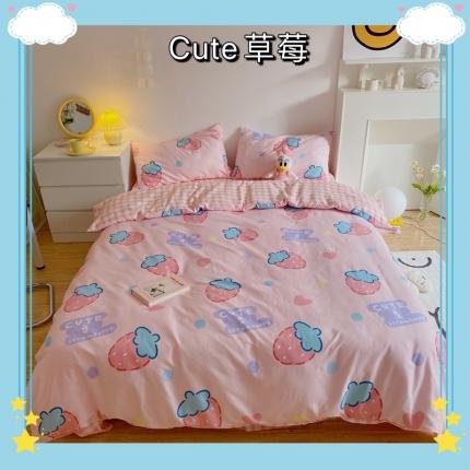 91家纺网 家纺一手货源 找家纺 （总）星期八 2021新款13372你好春天系列四件套