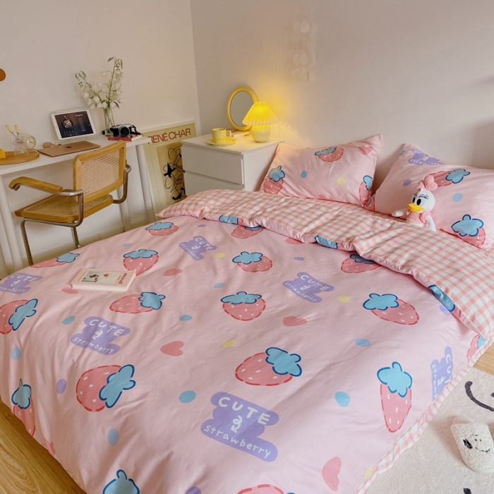 91家纺网 家纺一手货源 找家纺 （总）星期八 2021新款13372你好春天系列四件套