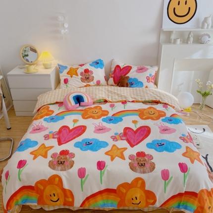 星期八 2021新款13372你好春天系列四件套 彩绘童话