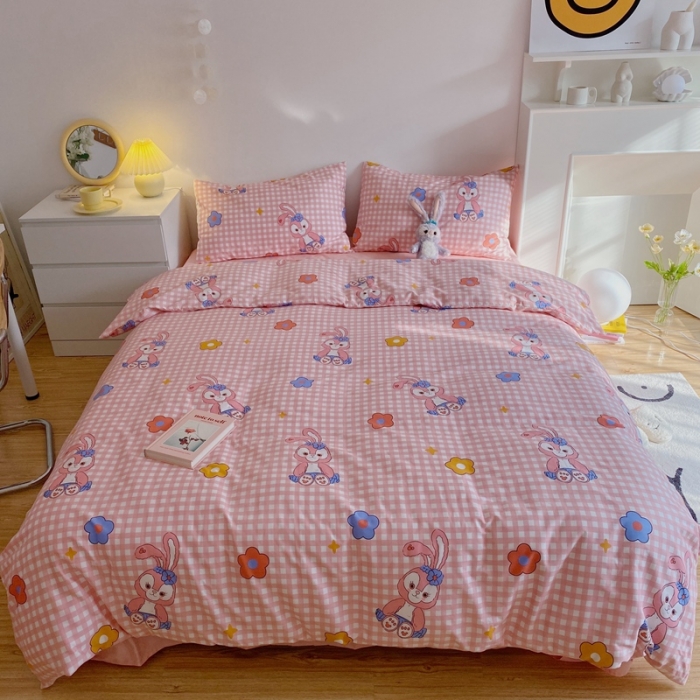 91家纺网 家纺一手货源 找家纺 星期八 2021新款13372你好春天系列四件套 星黛露