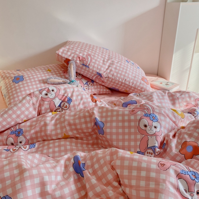 91家纺网 家纺一手货源 找家纺 星期八 2021新款13372你好春天系列四件套 星黛露