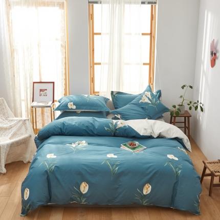 91家纺网 家纺一手货源 找家纺 （总）星期三 2021新款全棉13372花型单被套（加老板微信有会员价）