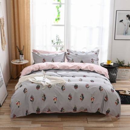 91家纺网 家纺一手货源 找家纺 （总）星期三 2021新款全棉13372花型单被套（加老板微信有会员价）