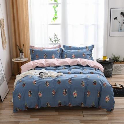 91家纺网 家纺一手货源 找家纺 （总）星期三 2021新款全棉13372花型单被套（加老板微信有会员价）