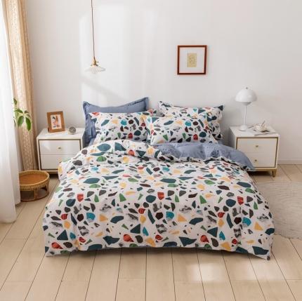 91家纺网 家纺一手货源 找家纺 （总）星期三 2021新款全棉13372花型单被套（加老板微信有会员价）