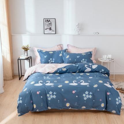 91家纺网 家纺一手货源 找家纺 （总）星期三 2021新款全棉13372花型单被套（加老板微信有会员价）