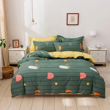 91家纺网 家纺一手货源 找家纺 星期三 2021新款全棉13372花型单被套（加老板微信有会员价） 连理枝