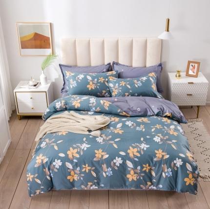 91家纺网 家纺一手货源 找家纺 星期三 2021新款全棉13372花型单被套（加老板微信有会员价） 秋水伊人