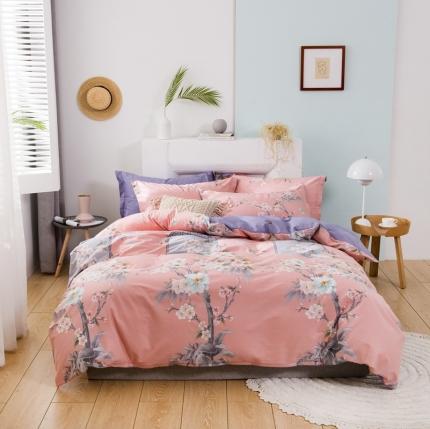 91家纺网 家纺一手货源 找家纺 （总）星期三 2021新款全棉13372花型单被套（加老板微信有会员价）