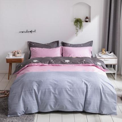 91家纺网 家纺一手货源 找家纺 （总）星期三 2021新款全棉13372花型单被套（加老板微信有会员价）