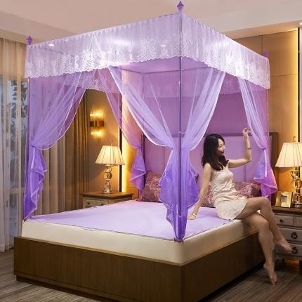 91家纺网 家纺一手货源 找家纺 雪姿 2023新款防蚊布坐床蚊帐 依秋-紫色