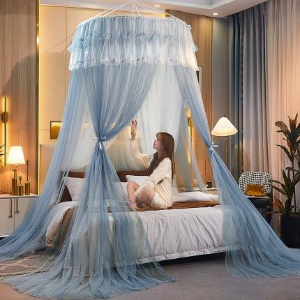 91家纺网 家纺一手货源 找家纺 （总）雪姿 2023新款高档双层吊顶4个颜色蚊帐