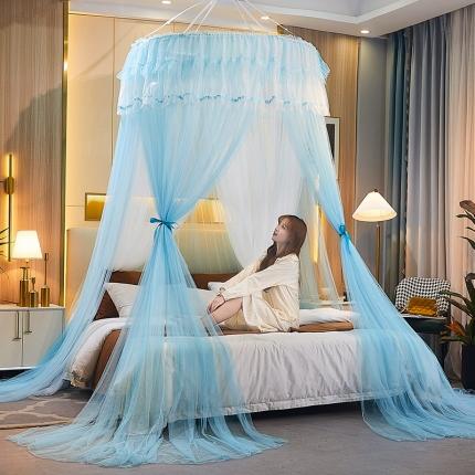 91家纺网 家纺一手货源 找家纺 （总）雪姿 2023新款高档双层吊顶4个颜色蚊帐