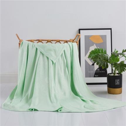 91家纺网 家纺一手货源 找家纺 （总）首爱家纺 2025新款经典款六叶草竹纤维盖毯