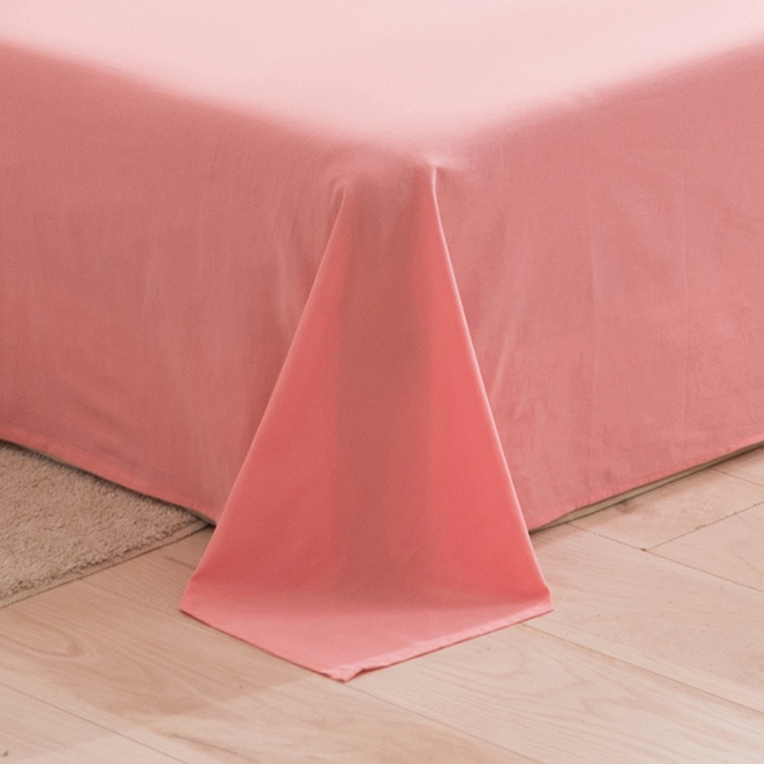 91家纺网 家纺一手货源 找家纺 简色坊 2023新款全棉水洗棉单品床单 粉小格