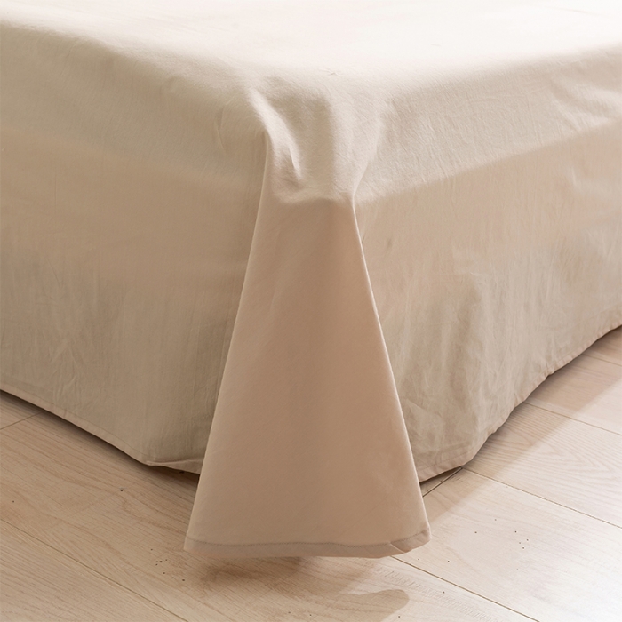 91家纺网 家纺一手货源 找家纺 简色坊 2023新款全棉水洗棉单品床单 格韵