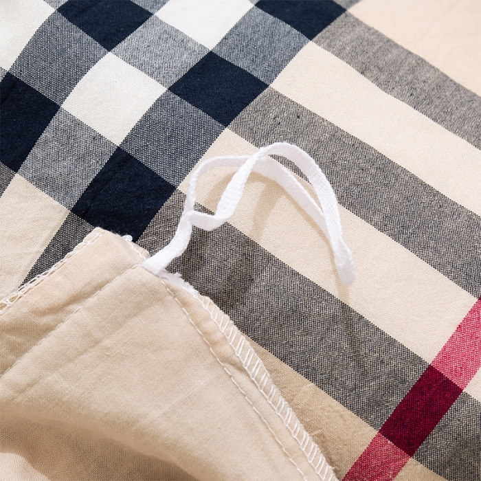 91家纺网 家纺一手货源 找家纺 简色坊 2023新款全棉水洗棉单品床单 格韵