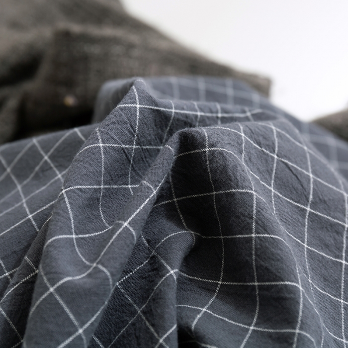 91家纺网 家纺一手货源 找家纺 简色坊 2023新款全棉水洗棉单品枕套一只 条格-灰