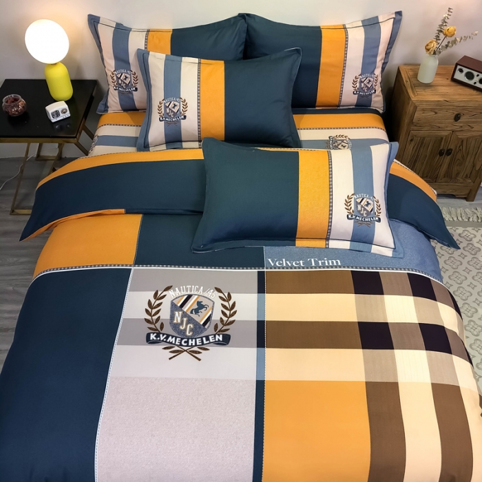 91家纺网 家纺一手货源 找家纺 金爱家 2021新款纯棉生态磨毛四件套 北欧潮流