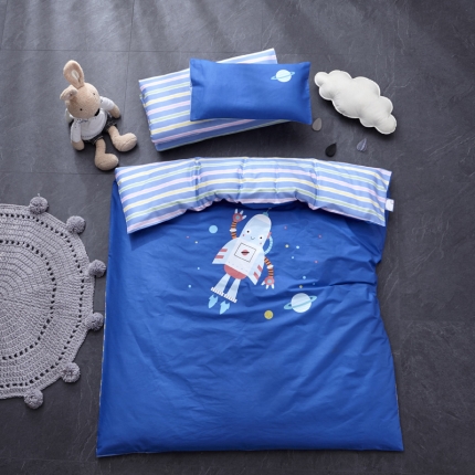 91家纺网 家纺一手货源 找家纺 （总）全棉台板印花儿童套件幼儿园被子三件套婴童午睡三/六件套