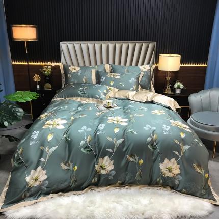 91家纺网 家纺一手货源 找家纺 （总）娇逸 2021新款60支数码印花进口兰精天丝夏被四件套