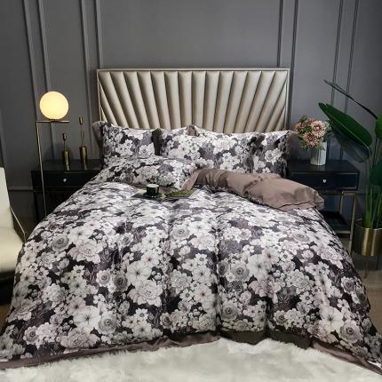 91家纺网 家纺一手货源 找家纺 （总）娇逸 2021新款60支数码印花进口兰精天丝夏被四件套