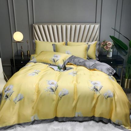 91家纺网 家纺一手货源 找家纺 （总）娇逸 2021新款60支数码印花进口兰精天丝夏被四件套