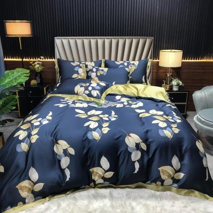 91家纺网 家纺一手货源 找家纺 （总）娇逸 2021新款60支数码印花进口兰精天丝夏被四件套