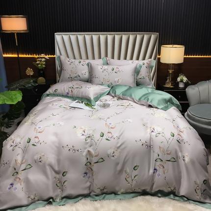 91家纺网 家纺一手货源 找家纺 （总）娇逸 2021新款60支数码印花进口兰精天丝夏被四件套