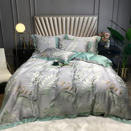 91家纺网 家纺一手货源 找家纺 （总）娇逸 2021新款60支数码印花进口兰精天丝夏被四件套