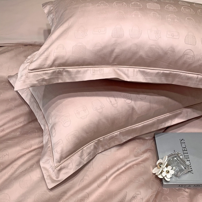 91家纺网 家纺一手货源 找家纺 优然居 2021新款100支提花系列四件套实拍 简妮