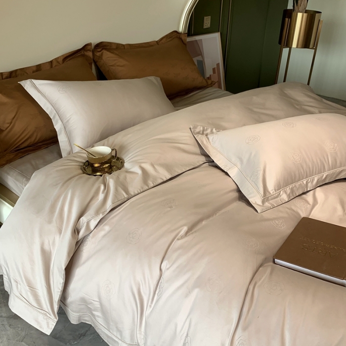 91家纺网 家纺一手货源 找家纺 优然居 2021新款100支提花系列四件套实拍 卡布里埃