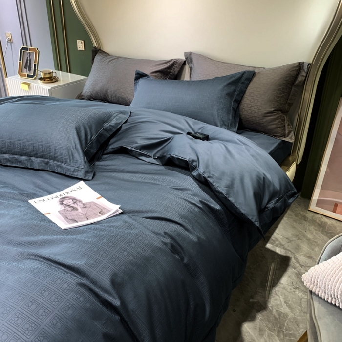 91家纺网 家纺一手货源 找家纺 优然居 2021新款100支提花系列四件套实拍 卢卡斯