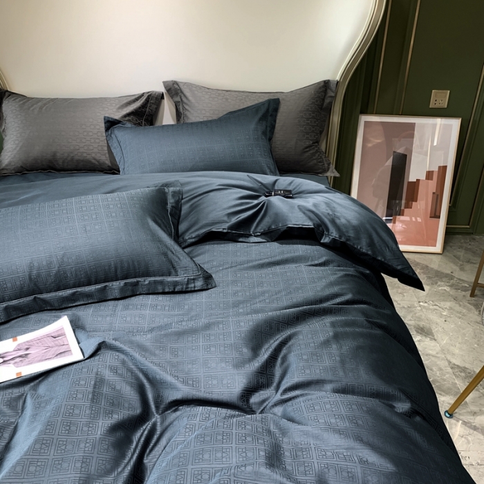 91家纺网 家纺一手货源 找家纺 优然居 2021新款100支提花系列四件套实拍 卢卡斯