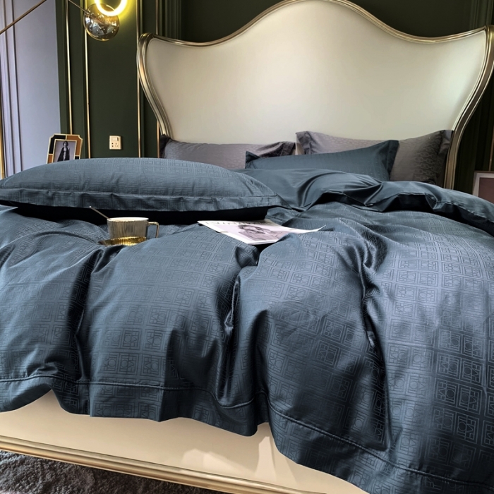 91家纺网 家纺一手货源 找家纺 优然居 2021新款100支提花系列四件套实拍 卢卡斯