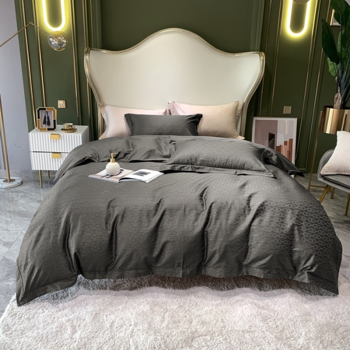 91家纺网 家纺一手货源 找家纺 优然居 2021新款100支提花系列四件套实拍 思琳